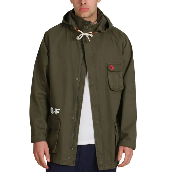 Mas-if Men's Spear Parka - Khaki - S - Kaki Bild 1