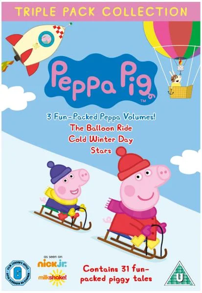 Peppa Pig Triple: The Balloon Ride / Cold Winter Day / Stars Bild 1