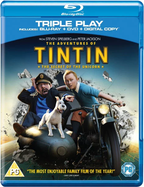 The Adventures of Tintin: The Secret of the Unicorn - Triple Play (Blu-Ray, DVD and Digital Copy) Bild 1