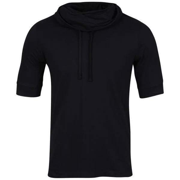 Brave Soul Men's Cowl Neck T-Shirt - Black - S - Schwarz Bild 1