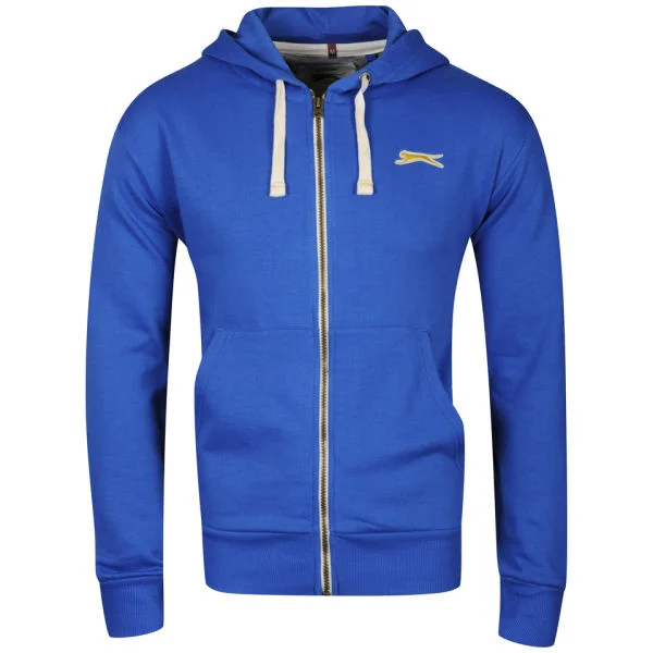 Slazenger Herren Full Reißverschluss Kapuzenpullover - Blau - S - Blau Bild 1