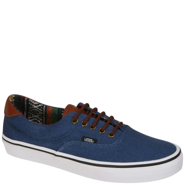 Vans ERA 59 Canvas and Leather Trainers - Navy / Gaute - 6 - Navy/Gaute Bild 1