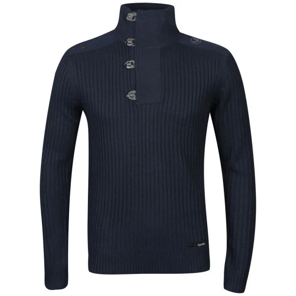 Benzini Men's Function Button Neck Knit - Force - S - Force Bild 1