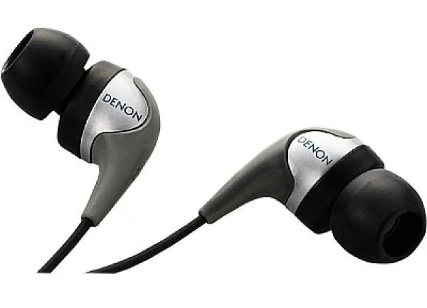 Denon AH-C452 Inner Ear Stereo Headphones - Silver Bild 1