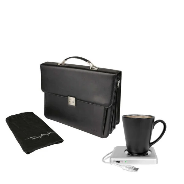 Thierry Mugler Designer Laptop Bag with USB Cup Warmer (Bundle) Bild 1