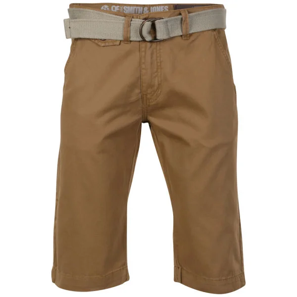 Smith & Jones Men's Chinso Belted Chino Shorts - Camel - 28 waist - Camel Bild 1