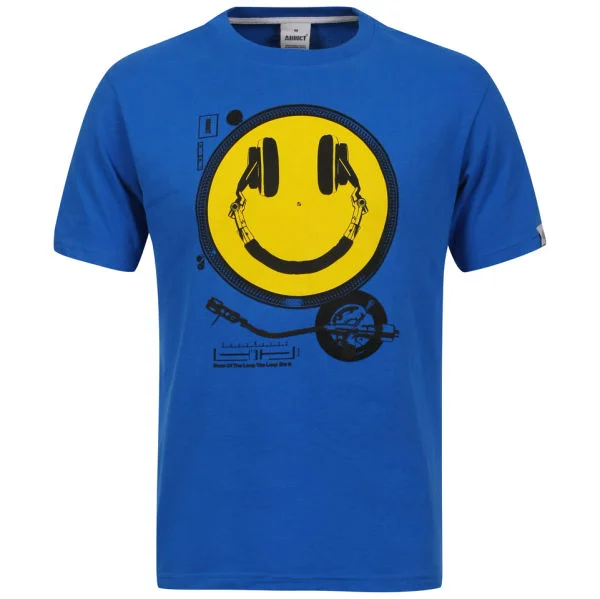 Addict Men's Smiley Deck T-Shirt - Royal Blue - S - Royal Blue Bild 1