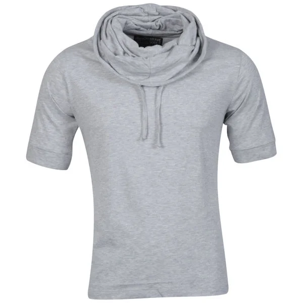 Brave Soul Men's Cowl Neck T-Shirt - Light Grey - S - Hellgrau Bild 1