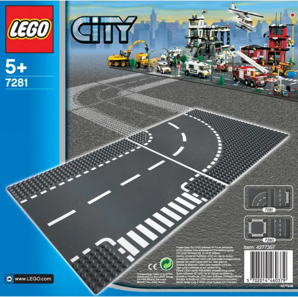 LEGO City: T-Kreuzung und Kurve (7281) Bild 1