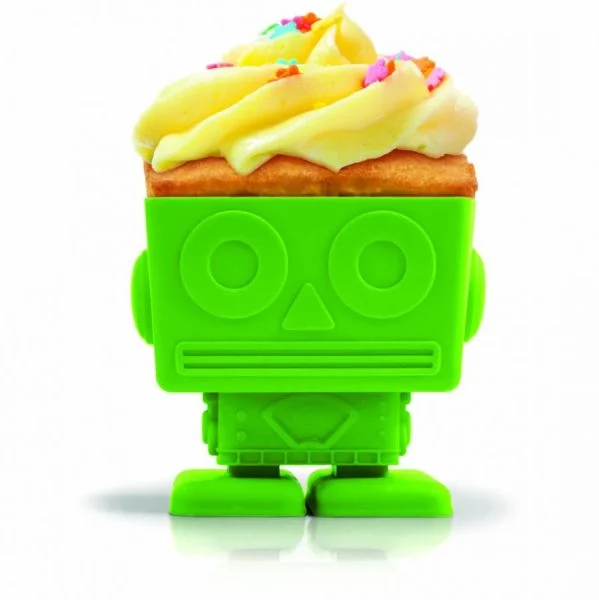 Yumbots - Silikon Muffin-Formen im Roboterdesign (Kuchenform) Bild 1