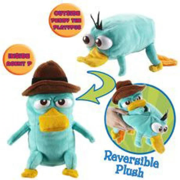 Phineas And Ferb Reversible Plush Agent P Bild 1