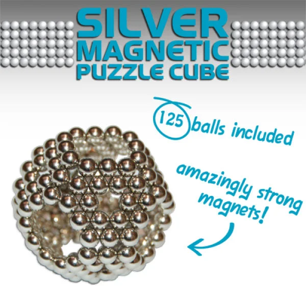 Magic Magnetic Cube - Silver Bild 1