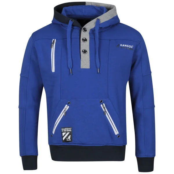 Kangol Men's Scott Hooded Sweat -Cobalt Blue - S - Kobaltblau Bild 1