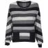 Vero Moda Damen Birut Gestreift Pocket Pullover - Schwarz - XS - Schwarz Bild 1