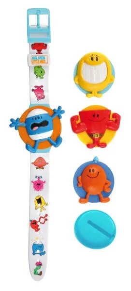 Mr Men Boys Interchangable Watch & Badge Clip Bild 1