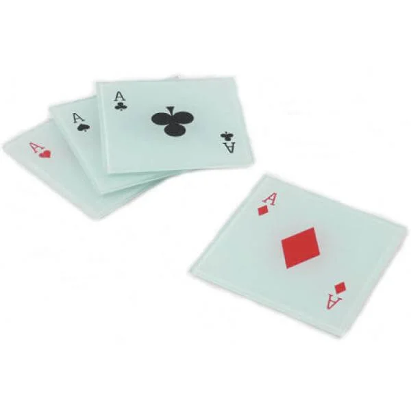Ace Playing Card Coasters - Set of 4 - Great Gift Bild 1