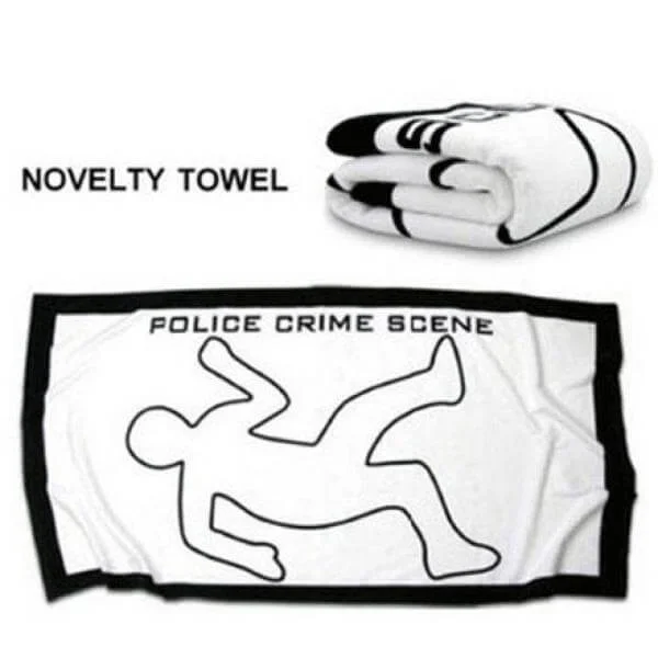 Police Crime Scene Beach Towel - Fun Summer Gift Bild 1