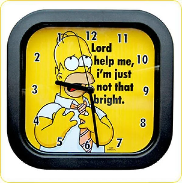 Homer Backward Movement Wall Clock Bild 1