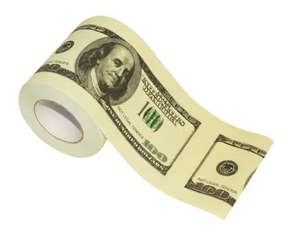 $100 Dollar Bill Toilet Paper Bild 1