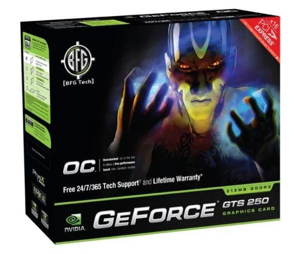 BFG GeForce GTS 250 OC 512MB DDR3 Bild 1