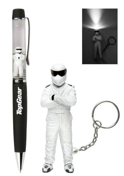 Top Gear Stig LED Keychain Mini Torch And Floating Pen Gift Set Bild 1