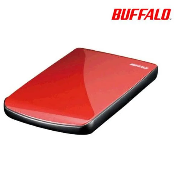 Buffalo Ministation Lite 320GB Portable USB 2.0 Hard Drive - Red Bild 1