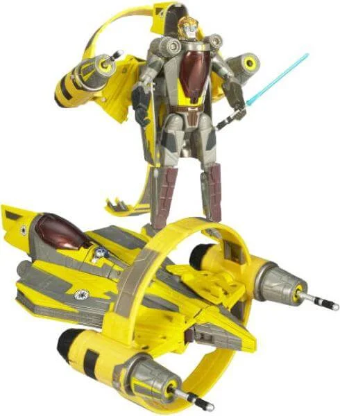 Star Wars Transformers Wave 3 2009 Anakin Starfighter Bild 1