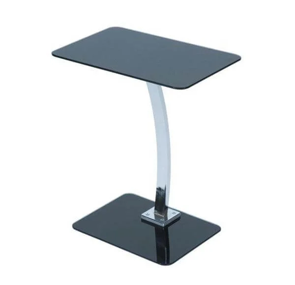 LEVV Black & Chrome Laptop Table Bild 1