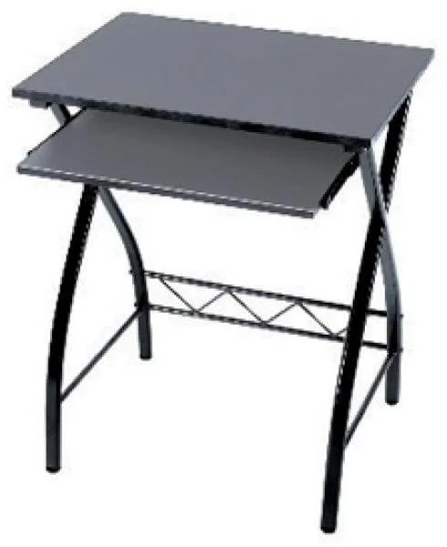 LEVV black MDF computer desk Bild 1