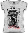 Ladies - Retro Pop T-Shirt - Grey - S - Grau meliert Bild 1