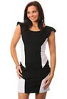 Lipsy - Panelled Contrast Shift Dress - Black and Whte - 8 - Schwarz Bild 1