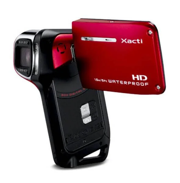 Sanyo VPC-CA9EXR Waterproof HD Camcorder Red Bild 1