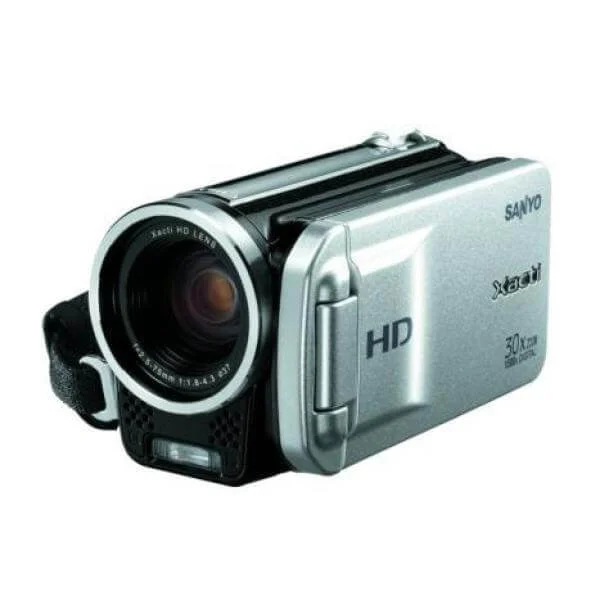 Sanyo VPC-TH1E HD Camcorder Silver/Black Bild 1