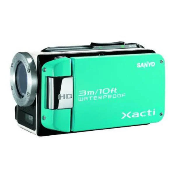 Sanyo VPC-WH1EW Waterproof HD Camcorder Blue Bild 1
