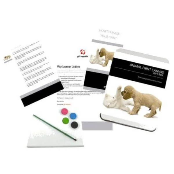 Animal Print Canvas Gift Box Bild 1