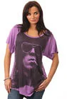 House Of The Gods - Keith Richards Ladies T-Shirt - Dirty Purple - XS - Violet Bild 1