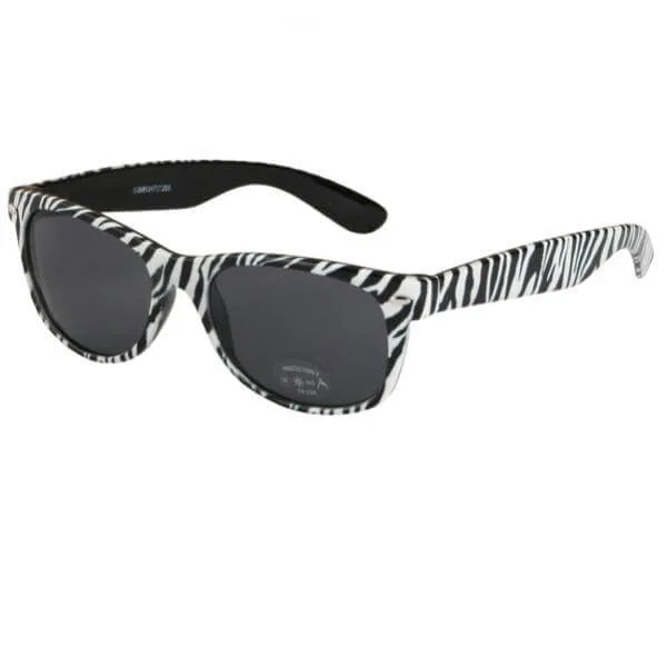 Baghdad Zebra Print Wayfarer Sunglasses Bild 1