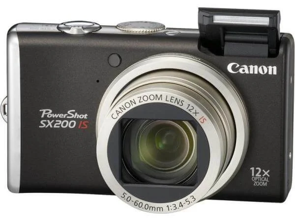 Canon PS-SX200 IS Black Digital Camera plus FREE Accessories pack Bild 1
