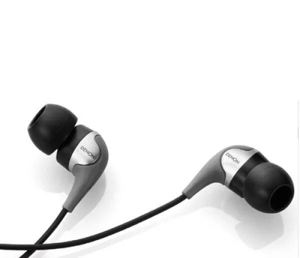 Denon AH-C360 Inner Ear Stereo Headphones - Silver Bild 1