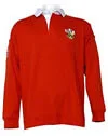 Wales Long Sleeved Rugby Shirt - S - Rot Bild 1