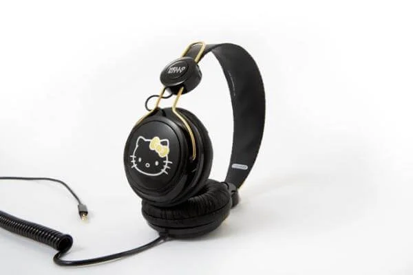 Coloud Hello Kitty Headphones - Black Gold Bild 1