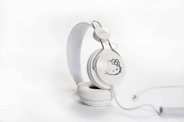 Coloud Hello Kitty Headphones - White Silver Bild 1