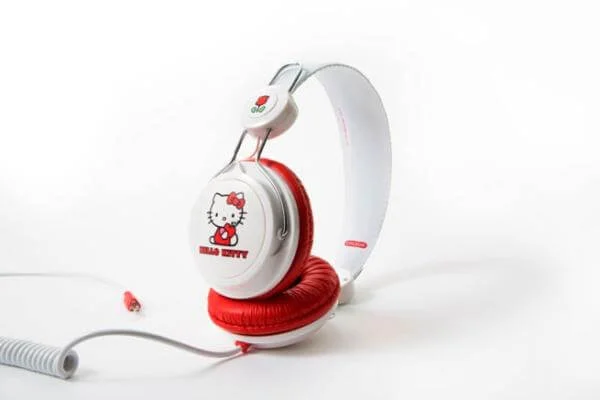 Coloud Hello Kitty Headphones - White Red Core Bild 1