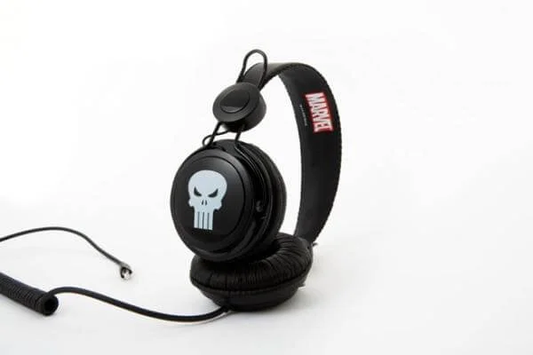 Coloud Marvel Headphones - Punisher Logo Black Bild 1