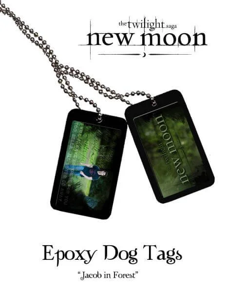 Twilight New Moon Epoxy Erkennungsmarke Jacob in Forest Bild 1