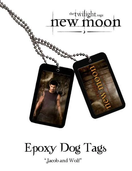 Twilight New Moon Epoxy Erkennungsmarke Jacob in Wolf Bild 1