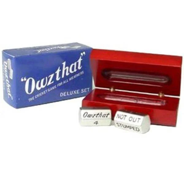 Deluxe Owzthat Cricket Game In Wooden Box Bild 1