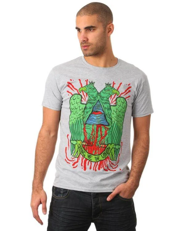 Bring me The Horizon Men's Eagle T-Shirt - Grey - S - Grau Bild 1