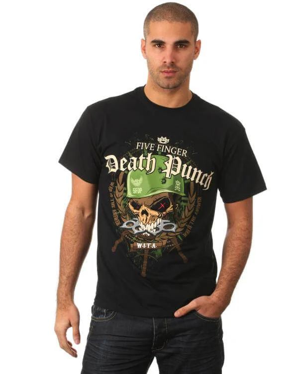 Five Finger Death Punch Men's Army T-Shirt - Black - S - Schwarz Bild 1