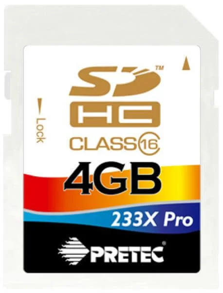 Pretec 4GB Secure Digital High Capacity Card Class 16 Bild 1